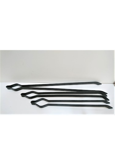 Demir Maşa - Mangal Soba Maşası - Şömine Maşası Ateş Maşası 3 Boy 3'Lü Set 40-50-60Cm