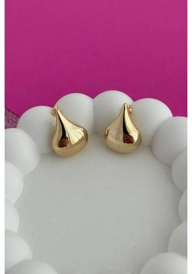 Trade Bazaar Damla Tasarım Gold Marka Küpe Altın