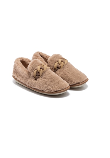 Angel Kadın Peluş Ev Ayakkabısı Bej 37/41 Bej