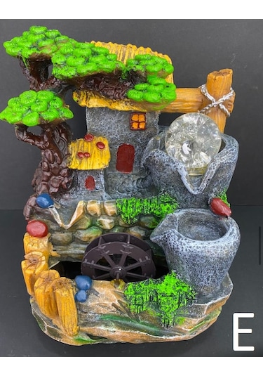 Işıklı Süs Su Şelalesi (Boy 25 En 17X20 Cm Arası)