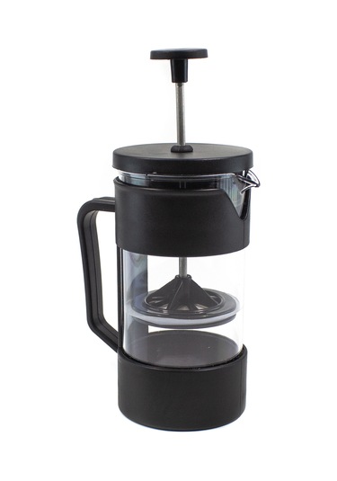 French Press Filtre Kahve Bardağı Bitki Çayı Demlik 420 Ml Siyah