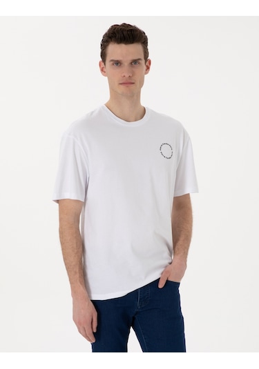 Pierre Cardin Erkek Beyaz Tişört 50310076-vr013 Beyaz