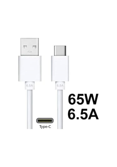 Oppo Vooc Type-c Şarj Ve Data Kablosu 65w 6.5a Realme Superdart