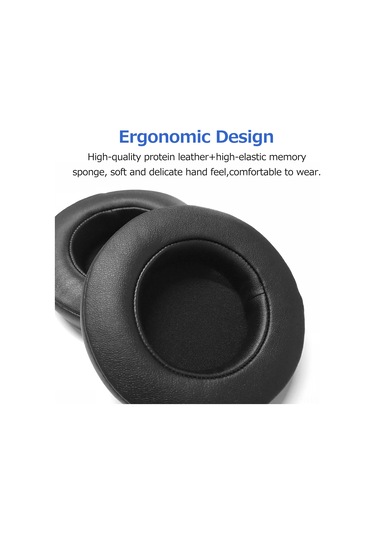 Youtek Razer Kraken 7.1 V2 Uyumlu Protein Deri Hafıza Köpük Değiştirme Kulaklık Örtüsü Siyah