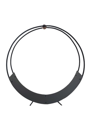 Blueflame Metal Ahşap Kulplu Dekoratif Şömine Odunluk