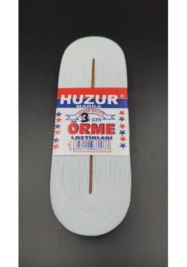 Beyaz - 3cm Paça Lastik Yassı Geniş 10mt. 5365