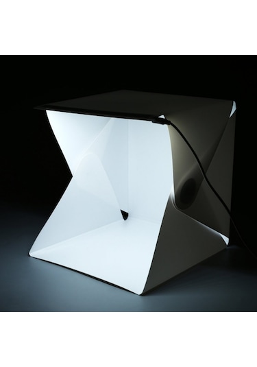 Ürün Çekim Çadırı Mini Fon Fotoğraf Stüdyosu Ledli Işık Perdesi 30 Cm