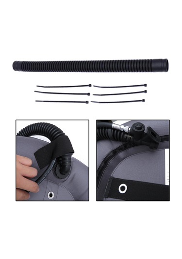 Dolıty Dalış Bcd Şişirme Hortumu Oluklu Bc 14-inç-yuvarlak