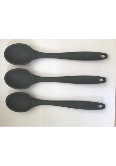 Trendooze Pink Rose Silikon Kaşık Antrasit 3'lü Ml