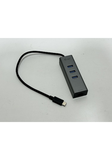 İ-tec Type-c Metal Hub 3 Port + Gigabit Ethernet Adaptör