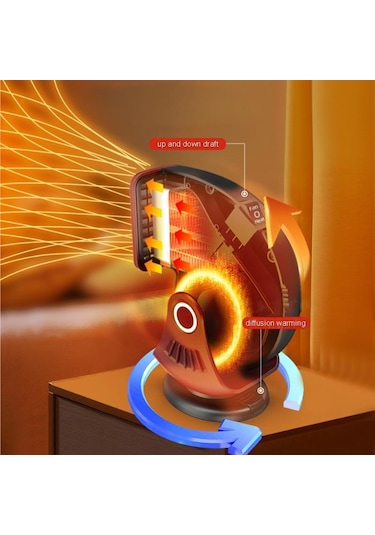 Seametal 12v 120w Oto Kaloriferi Taşınabilir Elektrikli Isıtma Fanı Otomatik Ön Cam Kurutma Makinesi Buğu Çözme Buğu Çözücü Buz Çözücü Siyah & Kırmızı