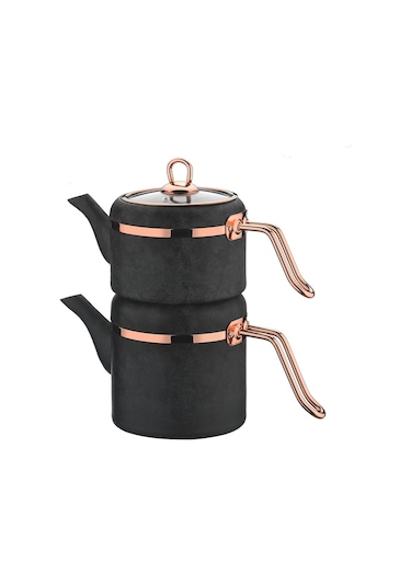 Brioni RSA-02TL Royal Stone Çaydanlık Takımı Antrasit