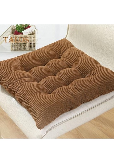 Turuncu Bellek Köpük Kaymaz Sandalye Minderi Tokalı Sabit Ribaund Pamuk Dolgu Yumuşak Rahat Koltuk Minderi