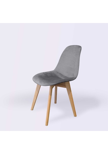 Woodesk Dallas Ağaç Ayaklı, Gri Renk Sandalye Snd3023-grı
