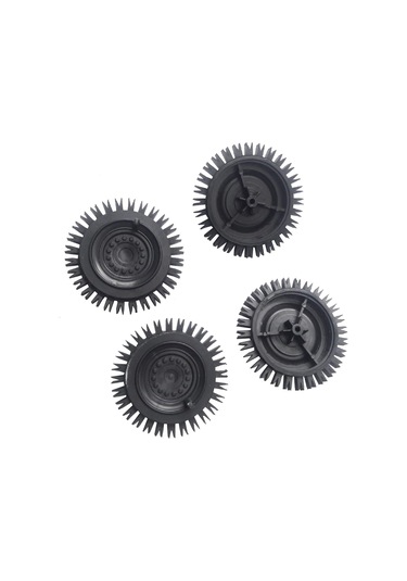 Ece 4 Adet 50 MM Robot Araba için Tırtıklı Tekerlek Miller Dahil