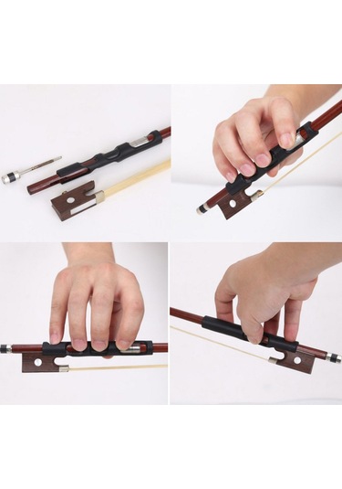 Ruicoo Keman Yay Tutuşu Düzeltici Alet - 3/4-4/4 Boyutları - Silikon材质 - Yay Korumalı Erişim