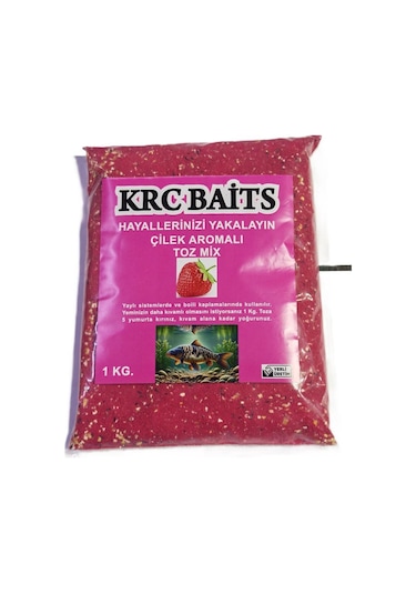 Krc Baits Aromalı Sazan Hamur Tozu/unu 1000 Gr 3-çilek
