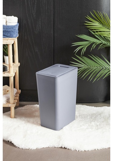 Perotti 13240 Gri Molly Gri 8 Litre Click Çöp Kovası Gri