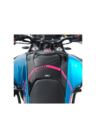 GP Kompozit CF Moto 450 MT 2024 Uyumlu Tank Pad Mavi