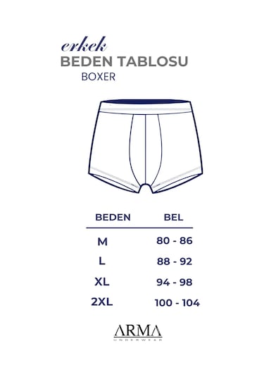 Arma Yıldız Erkek Bambu Boxer Yeşil İnce Bel Lastikli 5'li Paket-yeşil Yeşil