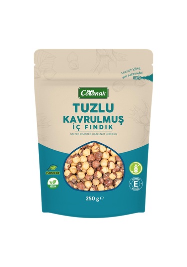 Çotanak 250 Gr Tuzlu Kavrulmuş İç Fındık-97 250 G