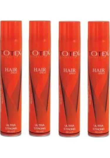 Totex Ultra Strong Saç Spreyi 4 x 400 ML