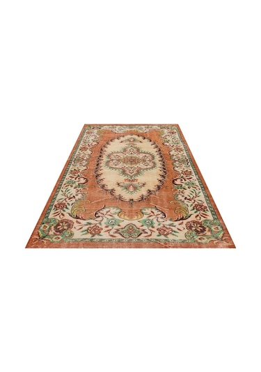 Klasik Modern Vintage Eskitme El Dokuma Halı 185 X 263 Cm 9384