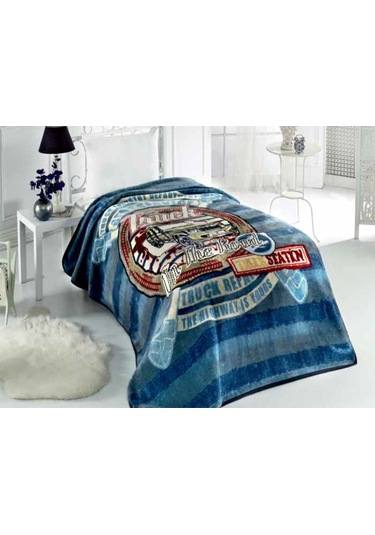 Mink Tema Lisanslı Offroad Tek Kişilik 160x220 Battaniye