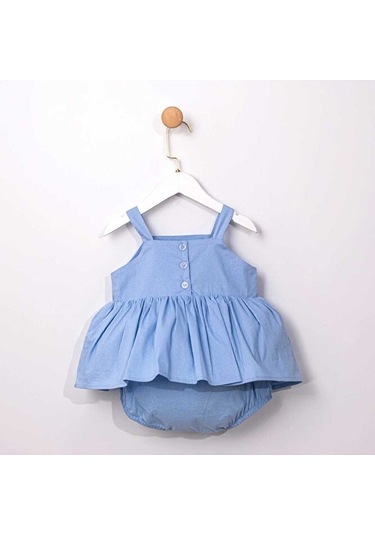 Ministok Dryad Saç Aksesuarlı Kiraz Nakışlı Kız Bebek Romper Mavi Ministok Dryad Saç Aksesuarlı Kiraz Nakışlı Kız Bebek Romper Mavi