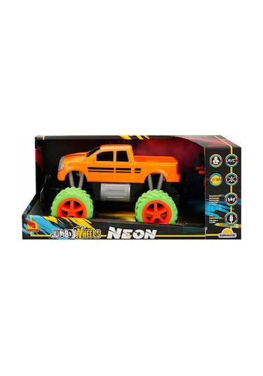 1:18 Uzaktan Kumandalı Neon Jumbo Weels USB Şarjlı Araba 26 cm. 1