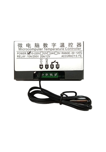 Pazly Led Ekranlı W3230 Dijital Termostat - 110-220v 20a Sensörlü Sıcaklık Kontrol Regülatörü