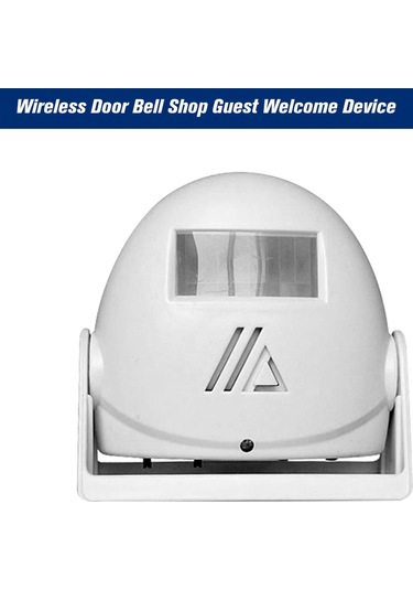 Geeksen Kablosuz Kapı Zili - Hareket Sensörlü, 3 Modlu, 8 Metre Algılama, 80db Sesli Beyaz