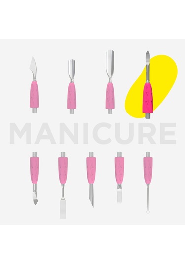 Staleks Unıq Combo Değiştirilebilir Çalışma Ucu Kavisli Tırnak Temizleyici Uç Wppq-19