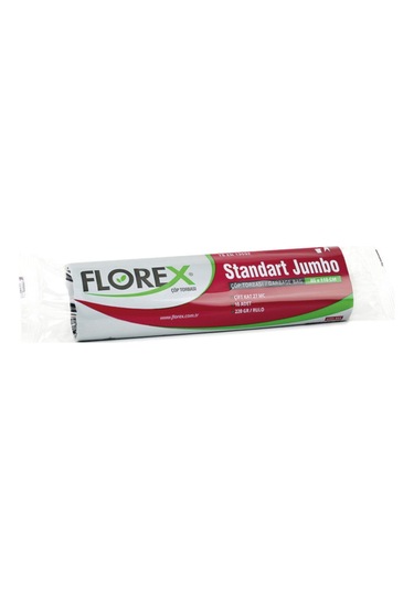 Florex Standart Jumbo Siyah Çöp Poşedi 20 Rulo