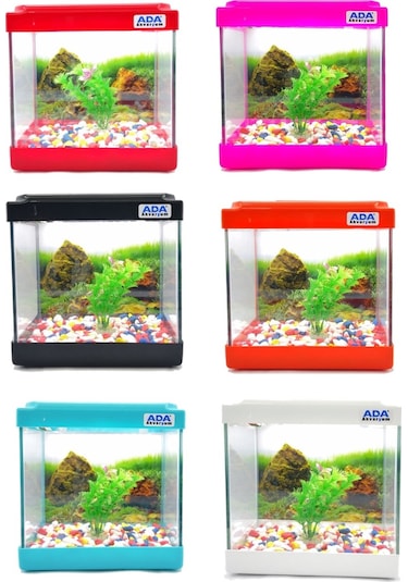 Ada Akvaryum Mini Akvaryum Seti Beyaz 20 x 20 x 15 CM