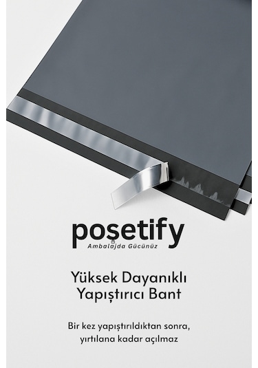 Gri Cepsiz Kargo Poşeti 17x23+4 Cm Yapışkan Bantlı Kargo Zarfı 100 Lü E-ticaret Poşeti