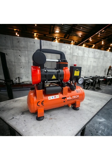 Mil-Tech 9 Litre Sessiz - Yağsız Premium Hava Kompresörü miltec9lsessiz﻿﻿