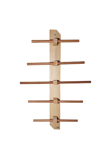 Doğal ahşap duvar takı askısı askılık organizer takı düzenleyici