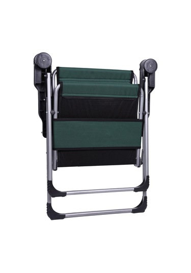 Alin Metal 3''lü Lüks Bardaklı Kamp Sandalyesi Ve Masa Set Yeşil Yeşil