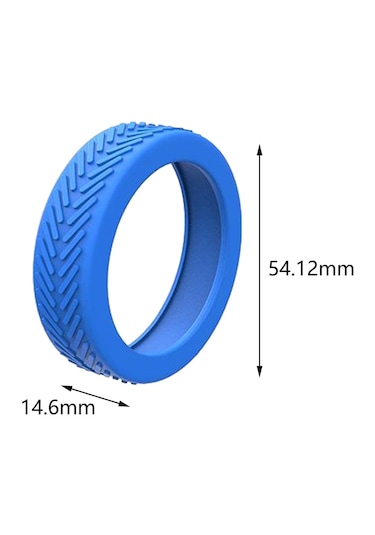 Suntek 8x Silikon Bagaj Jantı 1.9 Inç-2.5 Inç Tekerlekler Mavi