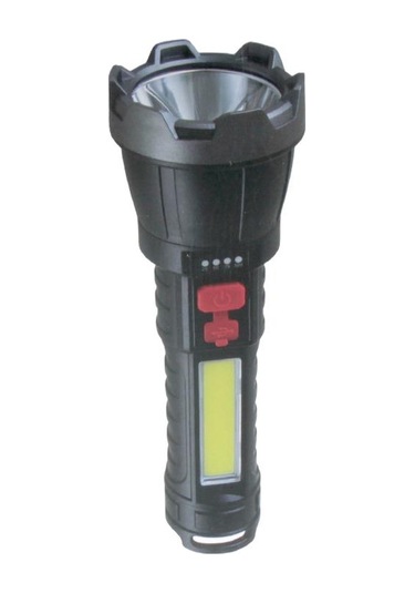 Panther PT-6106 USB Şarjlı Led El Feneri 3W 600 Lümen Sarı - Siyah