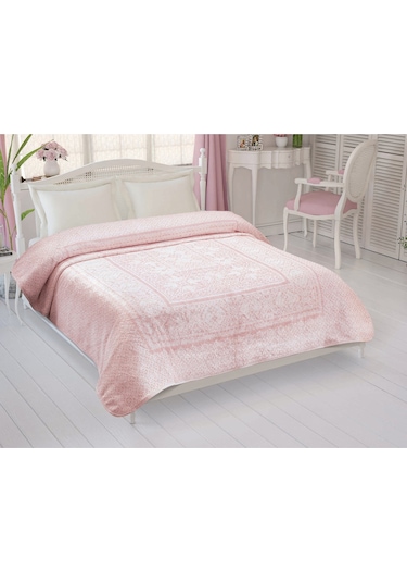 Taç Çift Kişilik Fabian Battaniye Çok Renkli