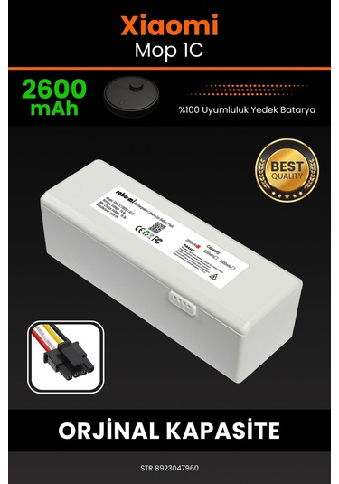 Xiaomi Mi Vacuum Mop 1c Uyumlu 2600.mah Batarya