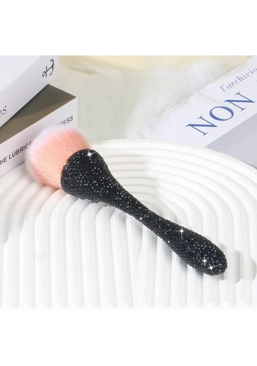Profesyoneller Çivi Sanat Fırça Lüks Glitter Kolu Tırnak Fırçası Toz Temizleme 04