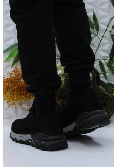 Bulldozer 250011 Siyah Nubuk Rahat Orijinal Ürün Hakiki Deri Erkek Ayakkabı Siyah