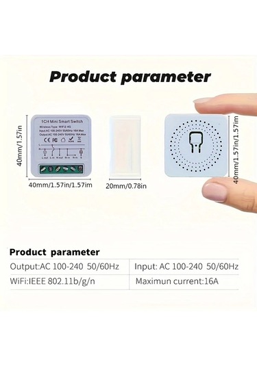 Xuweiwei Ev Otomasyonu İcin 4 Adet Akilli Wıfı Anahtar Modulu 16a Mini Devre Kesici Alexa Google Asistan Uyumlu Ses Kontrolu