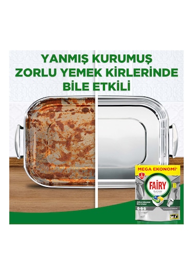 Fairy Platinum Limon Kokulu Bulaşık Makinesi Deterjanı 72 Tablet