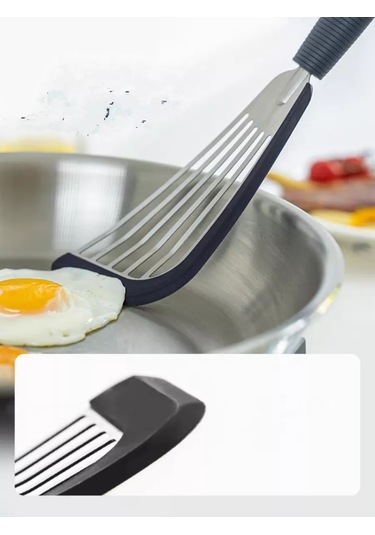 Stil'nyj İ Udobnyj Dom Pançalar İçin Çiziksiz Mutfak Silikon Spatula 179593432 Çelik