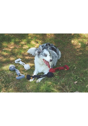 M-pets Coto Tug Ball Örgü Köpek Oyuncağı Beyaz 36 Cm 244-50009.01