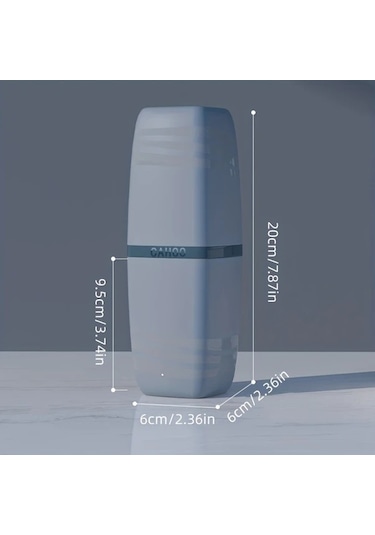 Topshop1 White 3'ü 1 Arada Seyahat Diş Fırçası Kılıfı, Plastik Diş Macunu Kabı, Çok Amaçlı Banyo Aksesuarı Beyaz